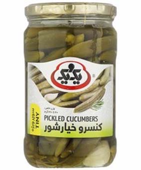 خیارشور یک و یک فراویژه 650گرمی